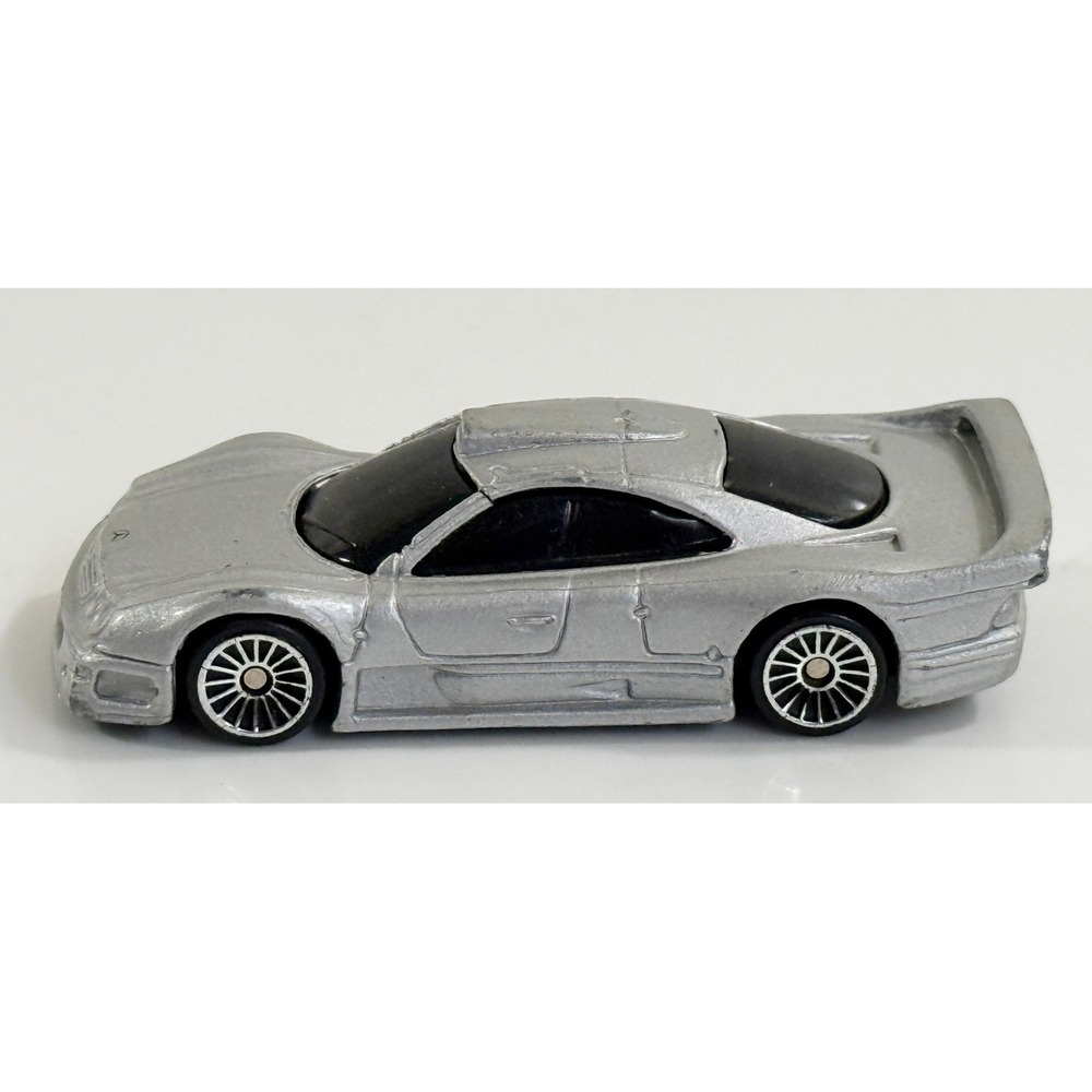 Maisto Mercedes-Benz CLK-GTR Kids 1/64 Silver AMG Diecast Toy Car